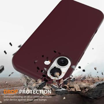 iPhone 17 Liquid Silikone Cover - MagSafe Kompatibel - Vinrød