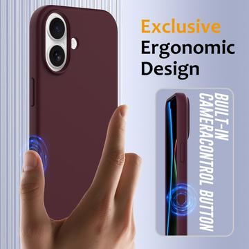 iPhone 17 Liquid Silikone Cover - MagSafe Kompatibel - Vinrød