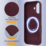 iPhone 17 Liquid Silikone Cover - MagSafe Kompatibel - Vinrød