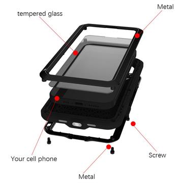 iPhone 17 Love Mei Powerful Hybrid Cover - Rød