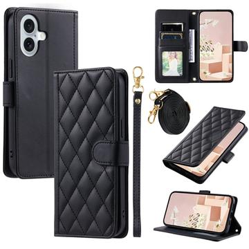 iPhone 17 Luksus Vatteret Pung - Sort