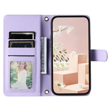 iPhone 17 Luksus Vatteret Pung - Lilla