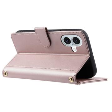 iPhone 17 Luksus Vatteret Pung - Rødguld