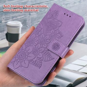 iPhone 17 Mandala Series Etui med Pung - Lilla