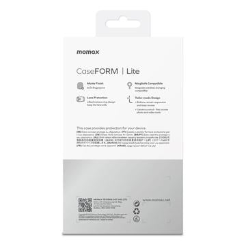 iPhone 17 Momax CaseForm Lite MagSafe cover - gennemsigtig hvid