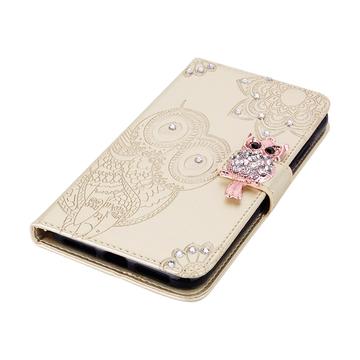 iPhone 17 Ugle Rhinsten Pung - Guld