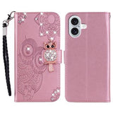 iPhone 17 Ugle Rhinsten Pung - Rosaguld