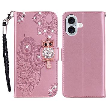 iPhone 17 Ugle Rhinsten Pung - Rosaguld