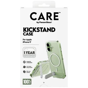 iPhone 17 PanzerGlass Care Kickstand Cover - MagSafe-kompatibel - Gennemsigtig