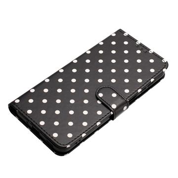 iPhone 17 Pung Etui med Prikket Mønster - Sort
