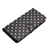 iPhone 17 Pung Etui med Prikket Mønster - Sort