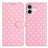 iPhone 17 Pung Etui med Prikket Mønster - Pink
