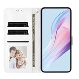 iPhone 17 Pung Etui med Prikket Mønster - Hvid