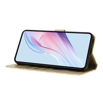 iPhone 17 Pung Etui med Prikket Mønster - Gul