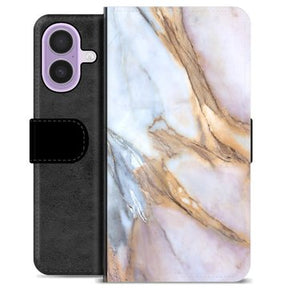 iPhone 17 Premium Flip Cover med Pung - Elegant Marmor