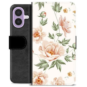 iPhone 17 Premium Flip Cover med Pung - Floral