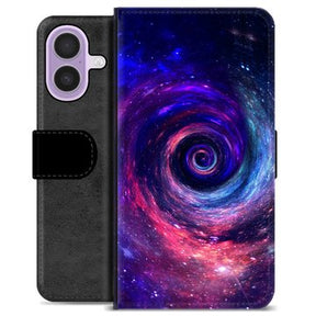 iPhone 17 Premium Flip Cover med Pung - Galakse