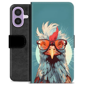 iPhone 17 Premium Flip Cover med Pung - Høne