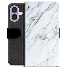 iPhone 17 Premium Flip Cover med Pung - Marmor