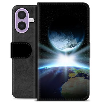 iPhone 17 Premium Flip Cover med Pung - Verdensrum