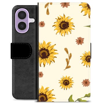 iPhone 17 Premium Flip Cover med Pung - Solsikke