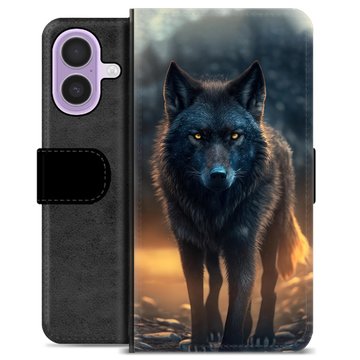 iPhone 17 Premium Flip Cover med Pung - Ulv