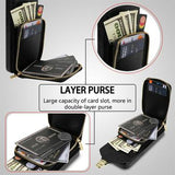 iPhone 17 Pro Alt-i-et cover med pung og rem - Sort
