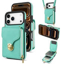 iPhone 17 Pro Alt-i-et cover med pung og rem - Mynte