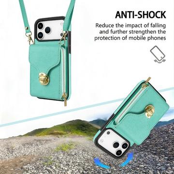 iPhone 17 Pro Alt-i-et cover med pung og rem - Mynte