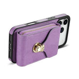 iPhone 17 Pro Alt-i-et cover med pung og rem - Lilla
