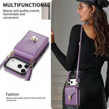 iPhone 17 Pro Alt-i-et cover med pung og rem - Lilla