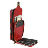 iPhone 17 Pro Alt-i-et cover med pung og rem - rød