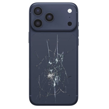 iPhone 17 Pro Bagcover Reparation - kun glasset - Blå