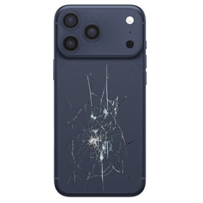 iPhone 17 Pro Bagcover Reparation - kun glasset - Blå