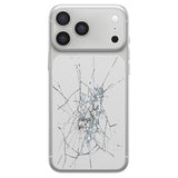 iPhone 17 Pro Bagcover Reparation - kun glasset - Sølv