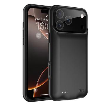 iPhone 17 Pro Backup Battericover - 6000mAh - Sort