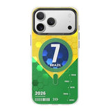 iPhone 17 Pro Benks D3 MagSafe Fodbold TPU Cover - Brasilien