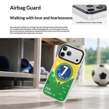 iPhone 17 Pro Benks D3 MagSafe Fodbold TPU Cover - Brasilien