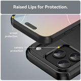 iPhone 17 Pro Børstet TPU Cover - Karbonfiber - Sort