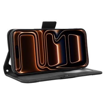 iPhone 17 Pro Kortholder Pung Etui - Sort