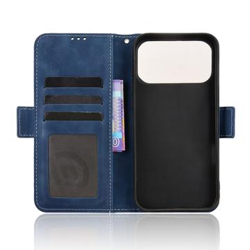 iPhone 17 Pro Kortholder Pung Etui - Blå