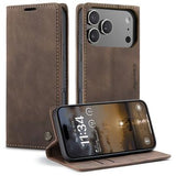 iPhone 17 Pro Caseme 013 Series Pung - Kaffe