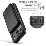 iPhone 17 Pro Caseme C22-etui RFID-kortpung - Sort