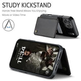 iPhone 17 Pro Caseme C22-etui RFID-kortpung - Sort