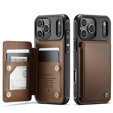 iPhone 17 Pro Caseme C22-etui RFID-kortpung - brun