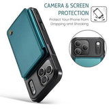 iPhone 17 Pro Caseme C22-etui RFID-kortpung - grøn