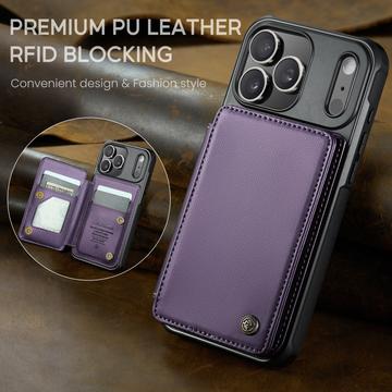 iPhone 17 Pro Caseme C22-etui RFID-kortpung - lilla