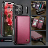 iPhone 17 Pro Caseme C22-etui RFID-kortpung - rød