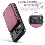 iPhone 17 Pro Caseme C22-etui RFID-kortpung - rød