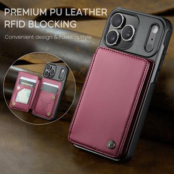 iPhone 17 Pro Caseme C22-etui RFID-kortpung - rød